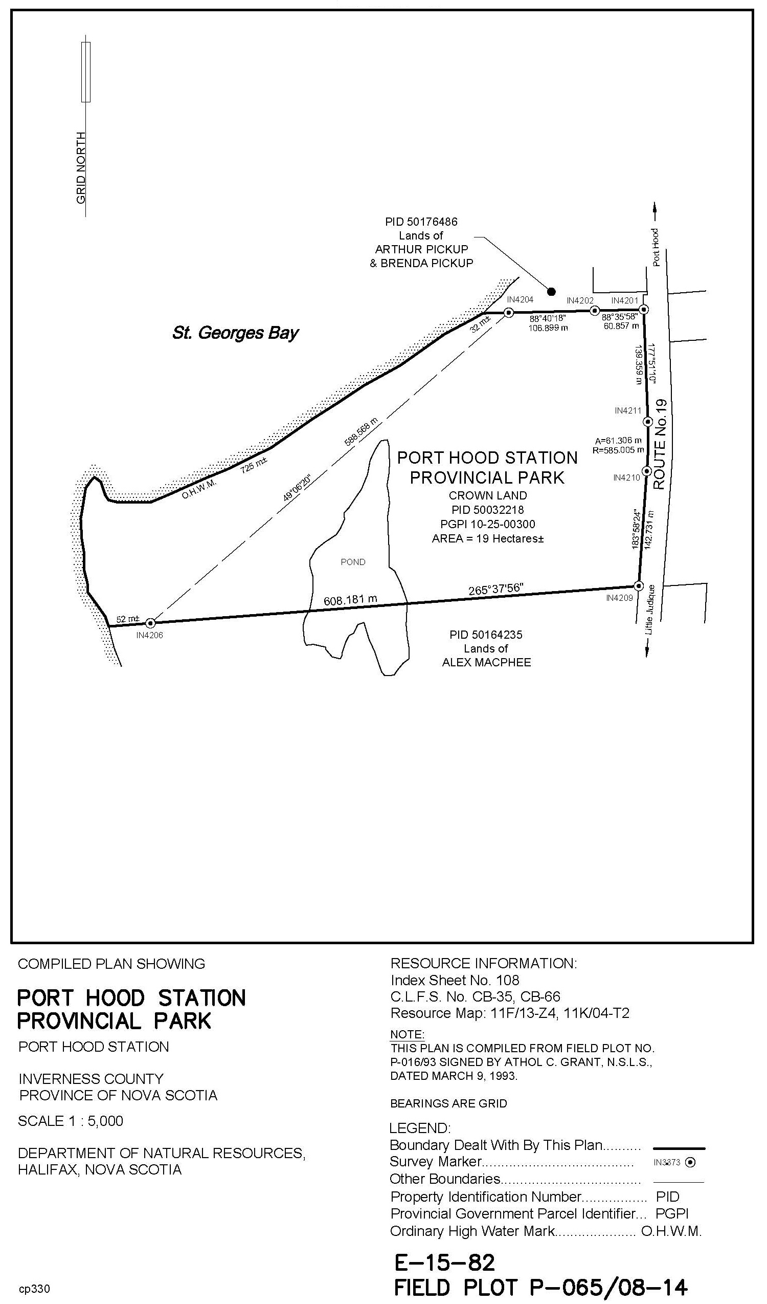 Map of Port Hood Station Provincial Park