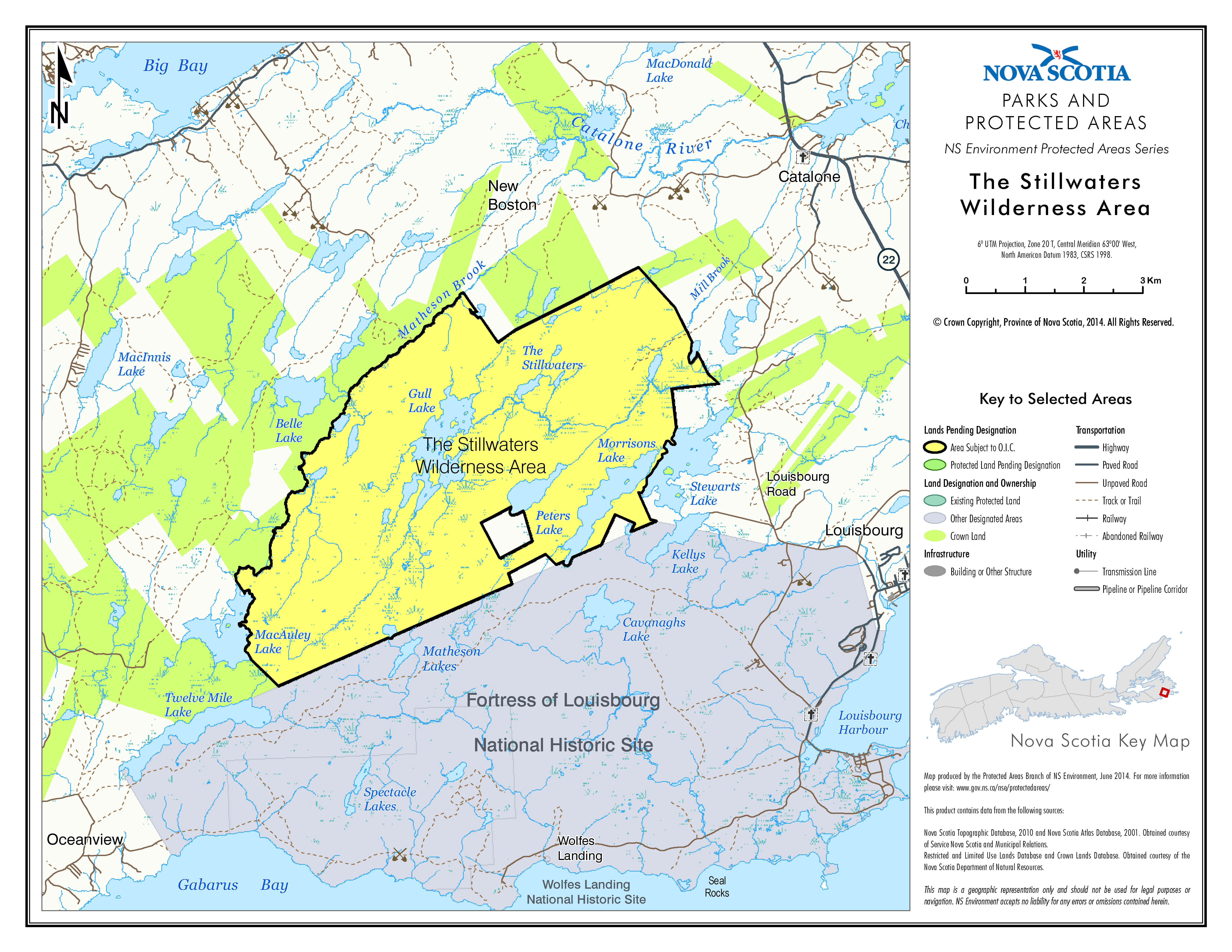 Map of The Stillwaters Wilderness Area