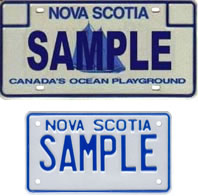Personalized Passenger / Motorcycle Plate Samples