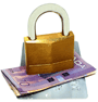 Lock and money