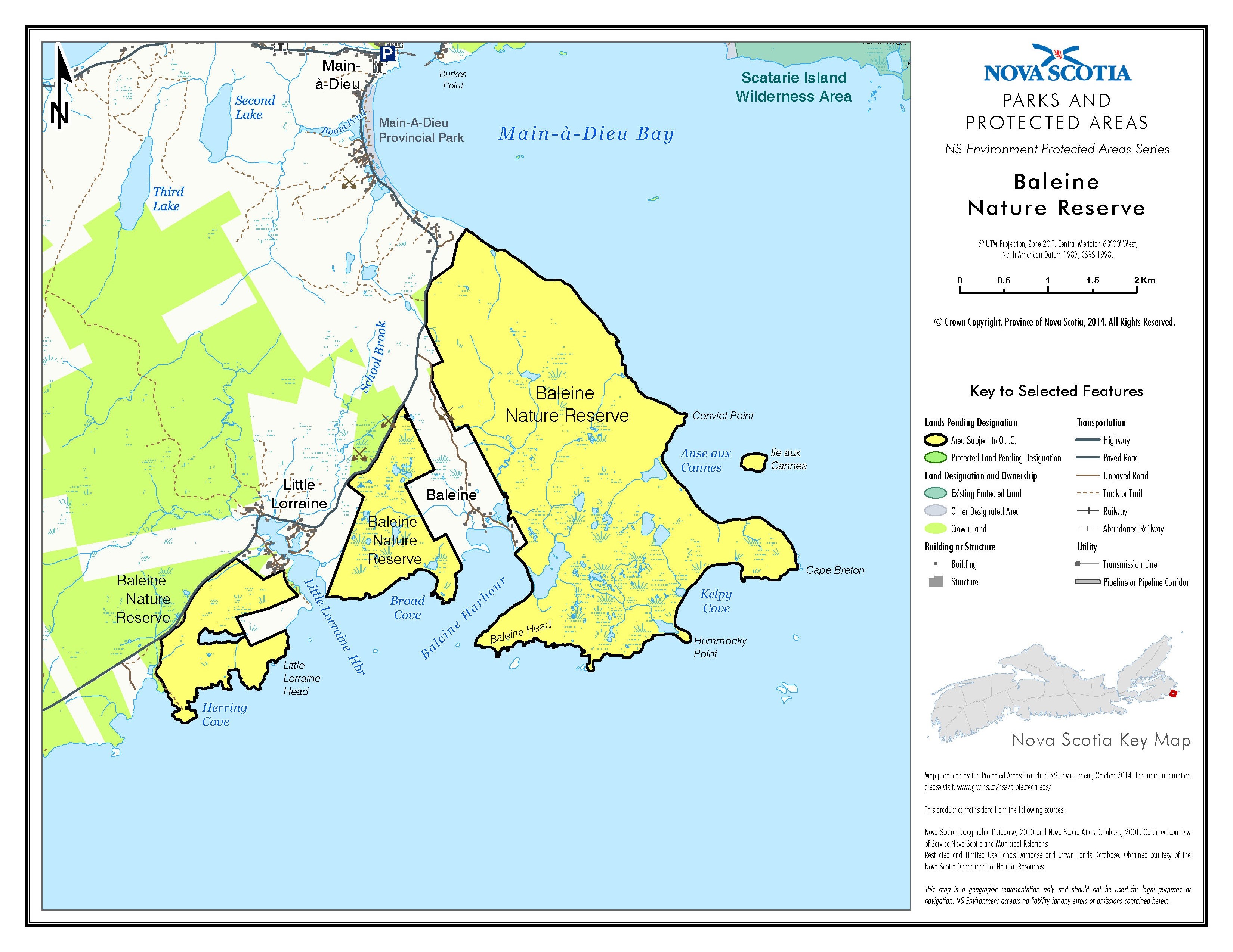 Map of Baleine Nature Reserve