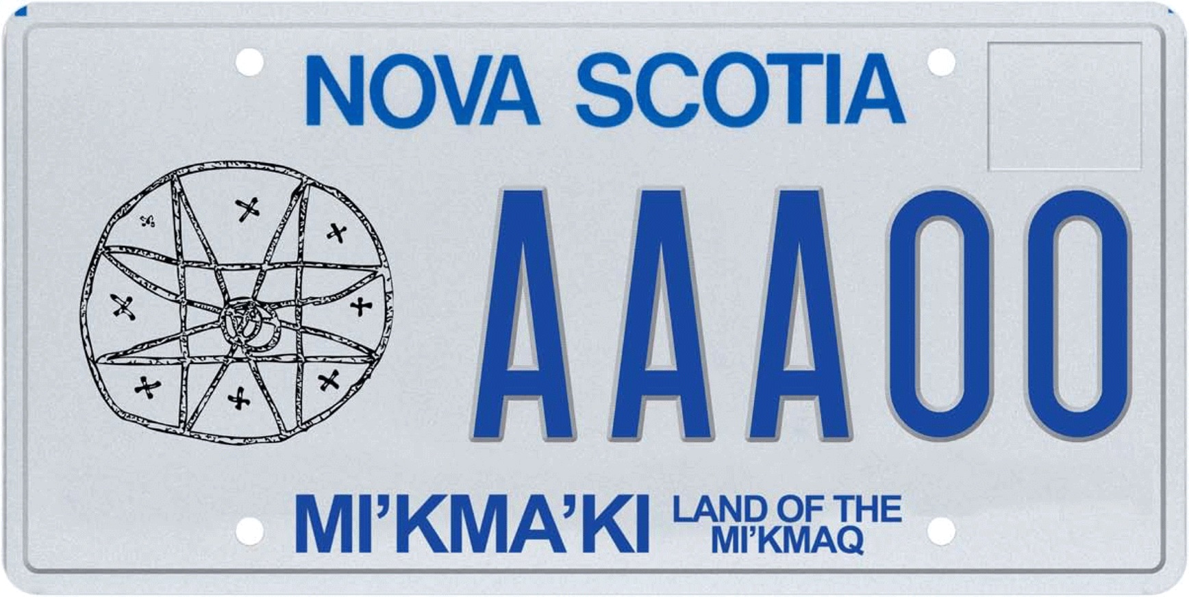 Depiction of Mi’kmaq Number Plate
